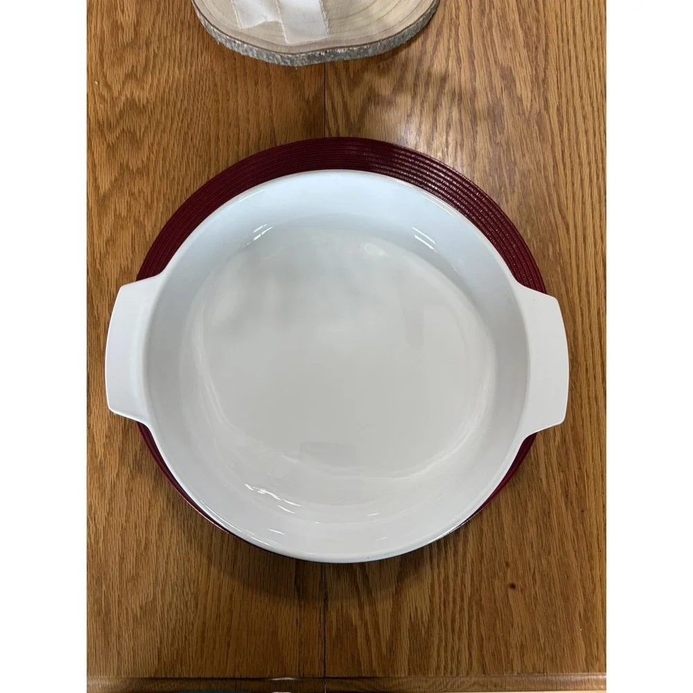 Vintage CorningWare MW-17-B Microwave Browning Casserole – Round – With Lid –USA